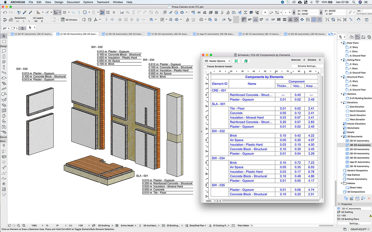 quantity take off BIM Archicad Solibri 02