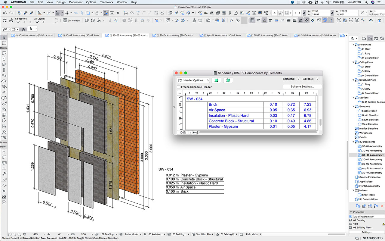 quantity take off BIM Archicad Solibri 03